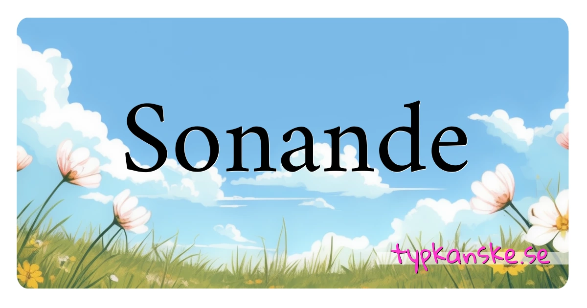 Sonande synonymer korsord betyder förklaring och användning