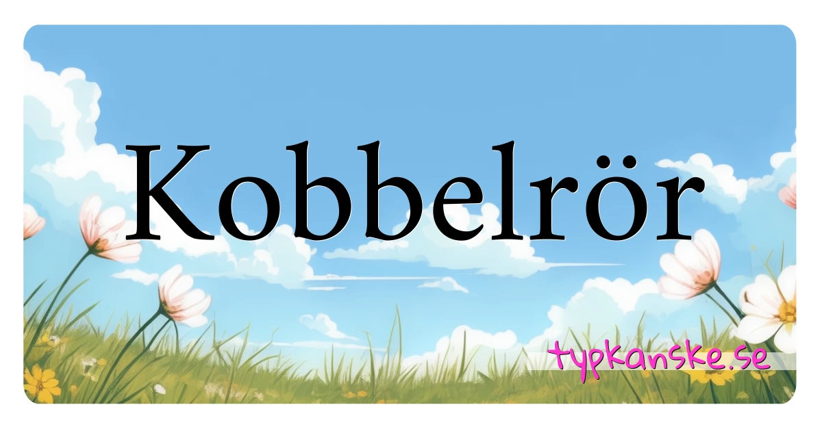 Kobbelrör synonymer korsord betyder förklaring och användning