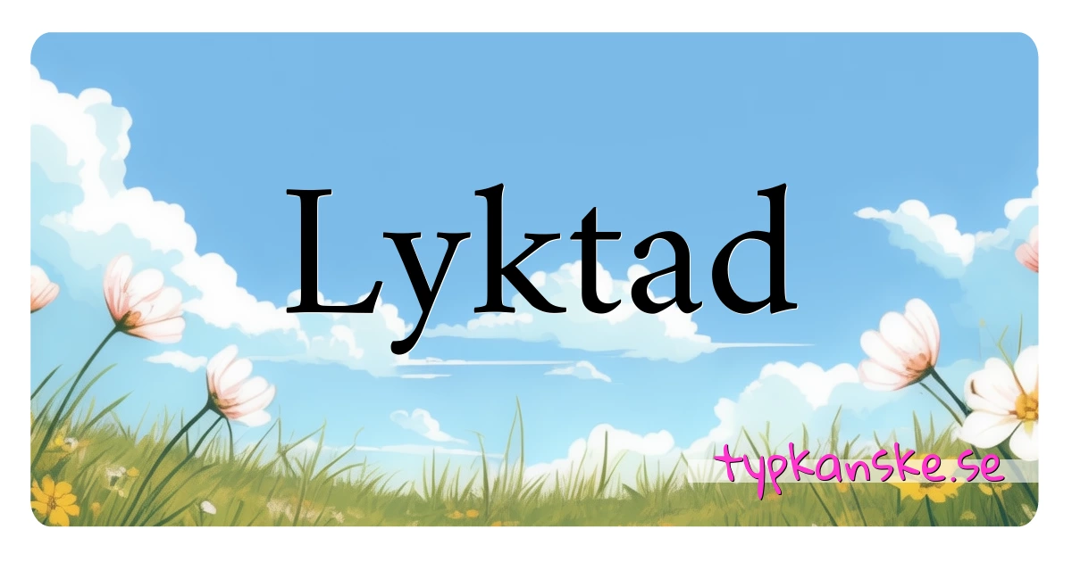 Lyktad synonymer korsord betyder förklaring och användning