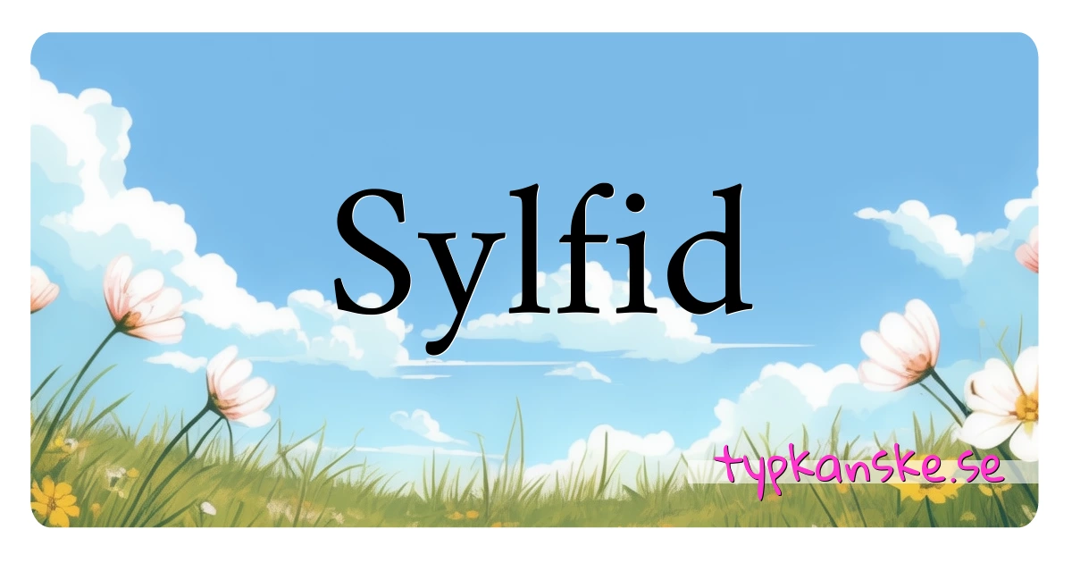 Sylfid synonymer korsord betyder förklaring och användning