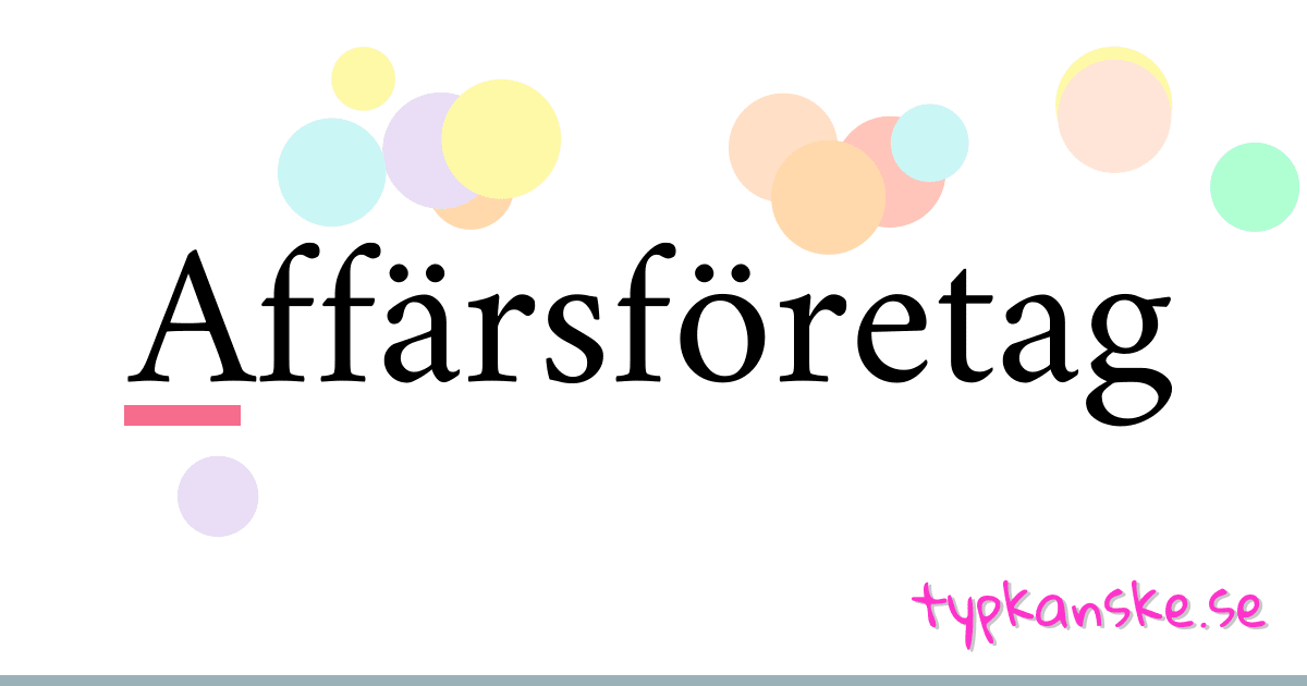 Affärsföretag synonymer korsord betyder förklaring och användning