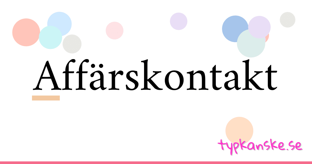 Affärskontakt synonymer korsord betyder förklaring och användning