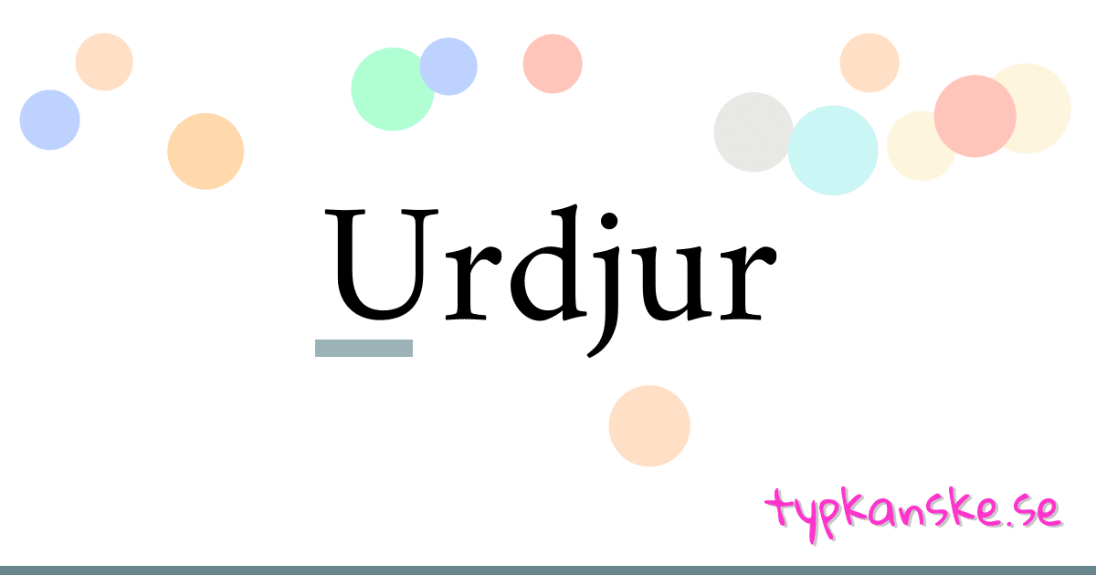 Urdjur synonymer korsord betyder förklaring och användning
