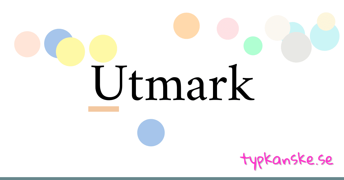 Utmark synonymer korsord betyder förklaring och användning