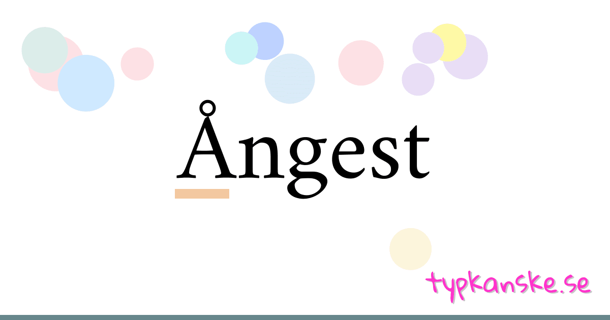 Ångest synonymer korsord betyder förklaring och användning