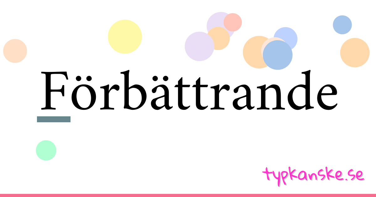 Förbättrande synonymer korsord betyder förklaring och användning