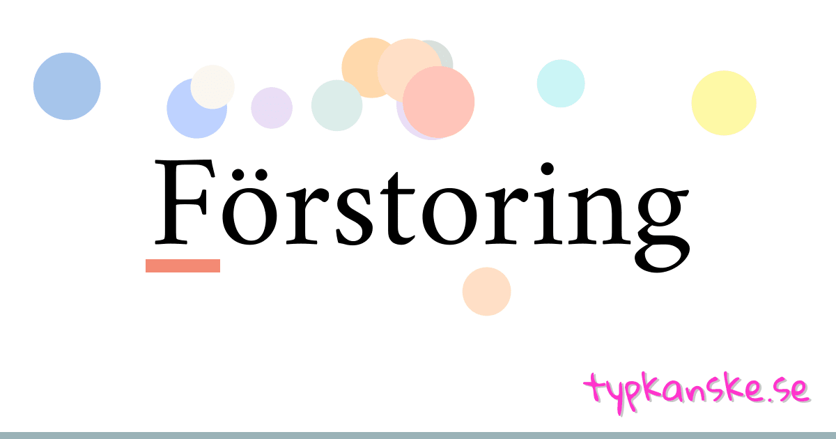 Förstoring synonymer korsord betyder förklaring och användning