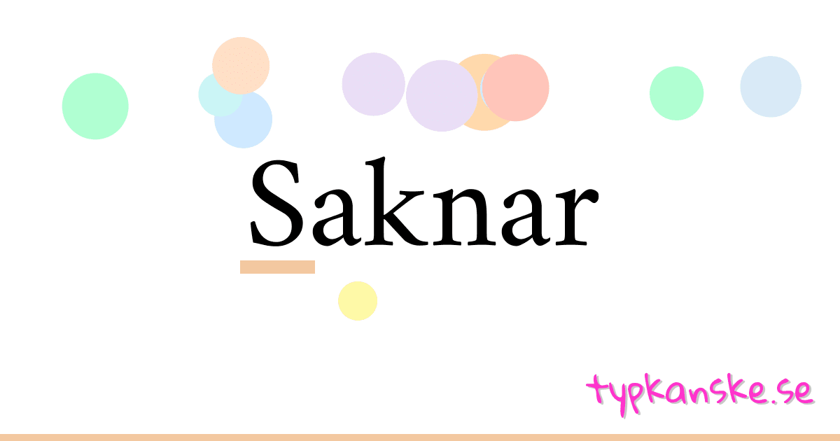 Saknar synonymer korsord betyder förklaring och användning