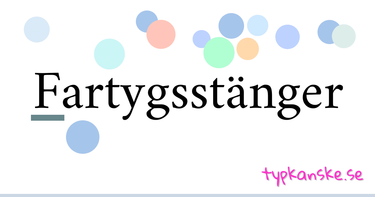 Fartygsstänger synonymer korsord betyder förklaring och användning