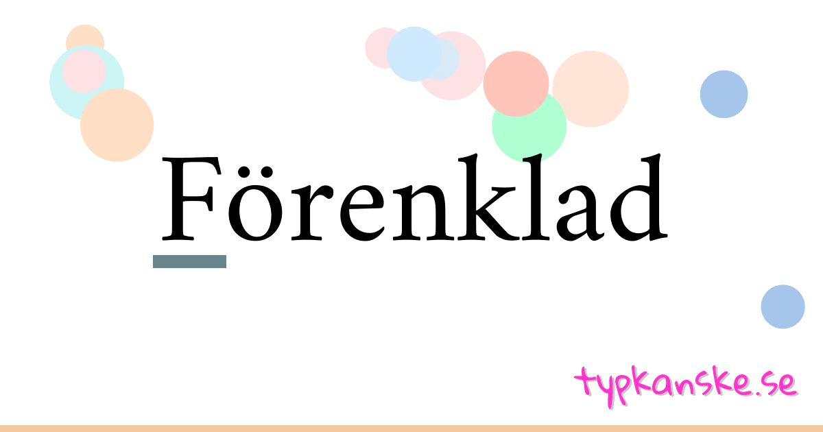Förenklad synonymer korsord betyder förklaring och användning