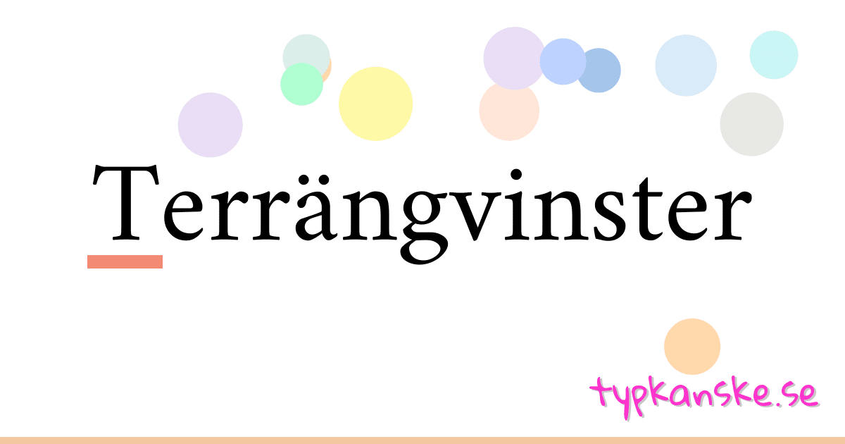 Terrängvinster synonymer korsord betyder förklaring och användning
