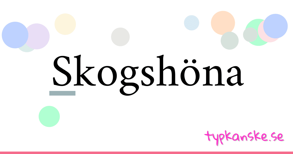 Skogshöna synonymer korsord betyder förklaring och användning