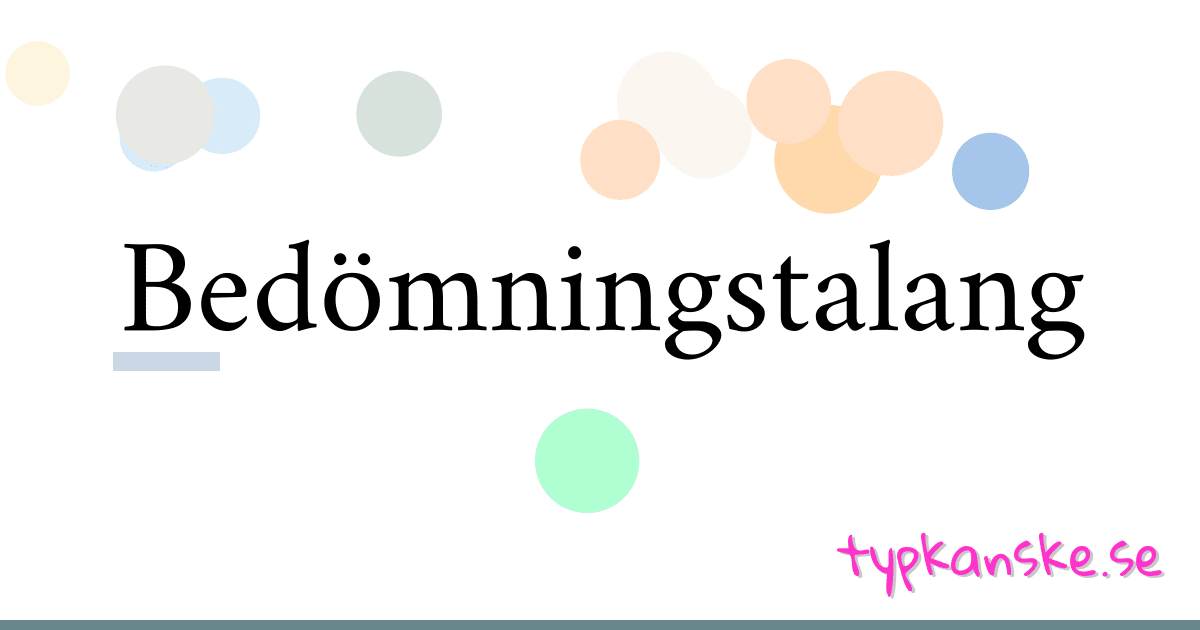 Bedömningstalang synonymer korsord betyder förklaring och användning