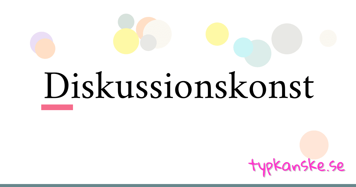 Diskussionskonst synonymer korsord betyder förklaring och användning