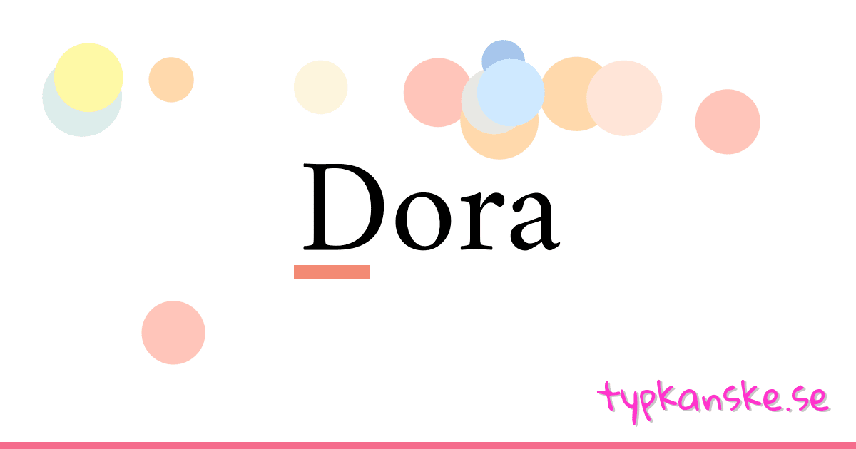 Dora synonymer korsord betyder förklaring och användning
