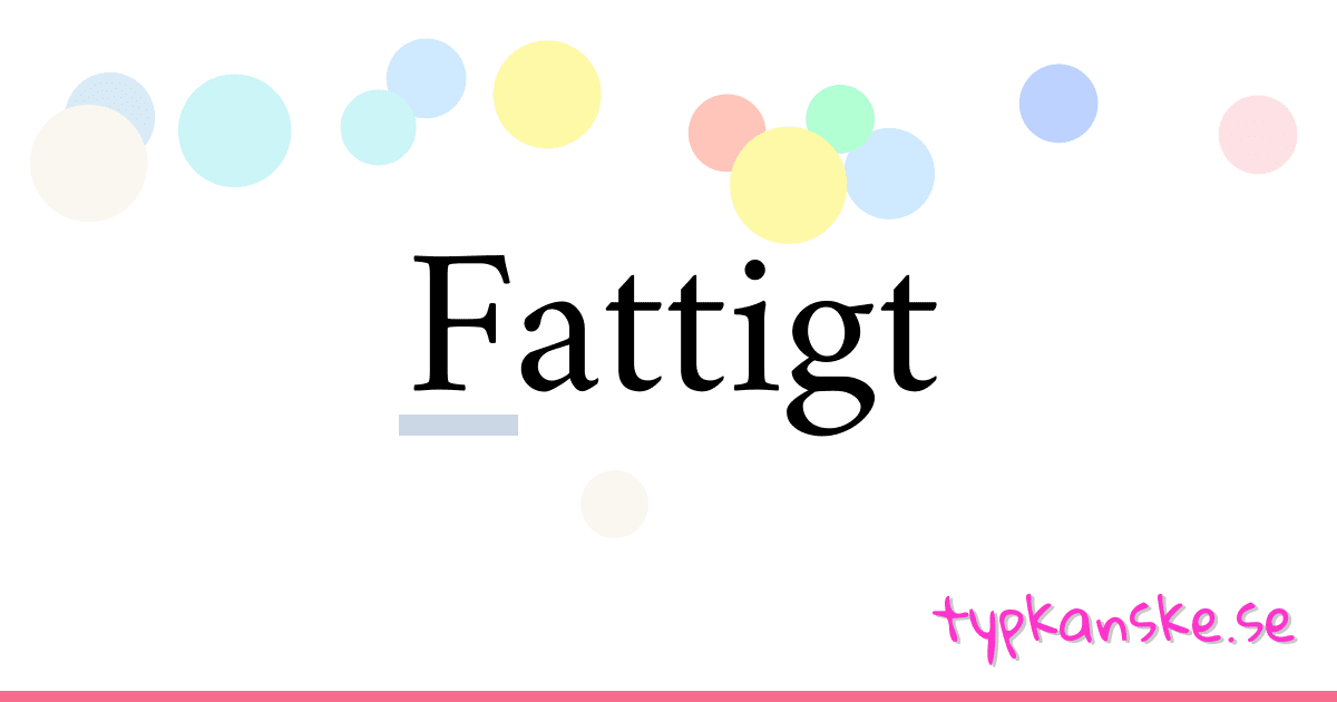 Fattigt synonymer korsord betyder förklaring och användning