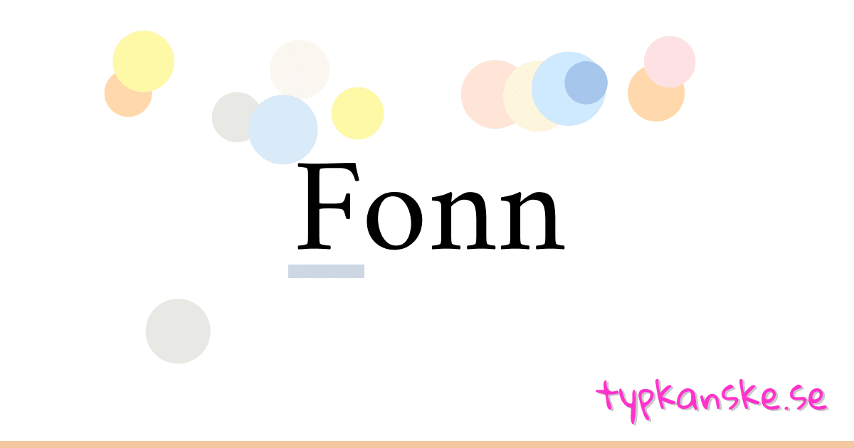 Fonn synonymer korsord betyder förklaring och användning