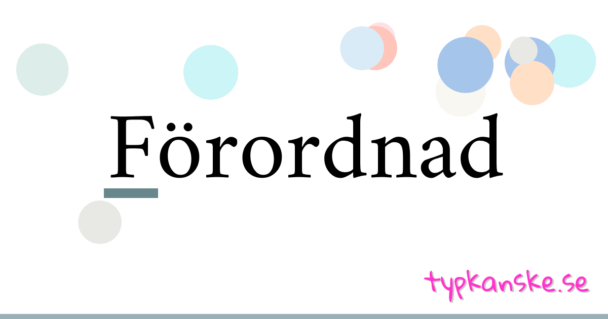 Förordnad synonymer korsord betyder förklaring och användning