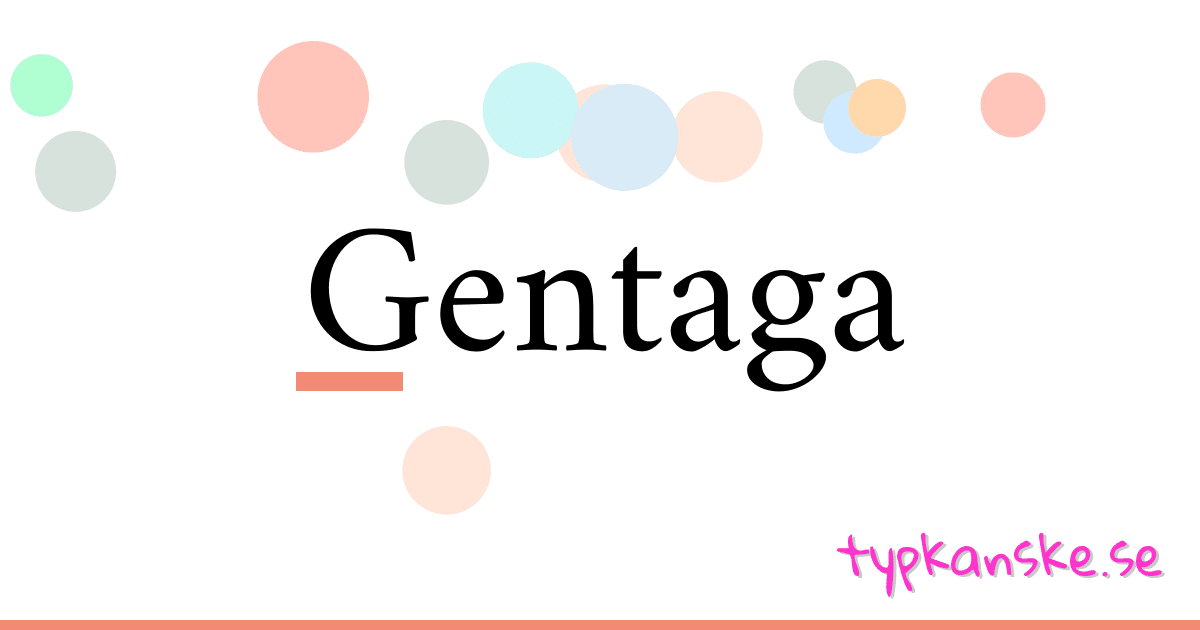 Gentaga synonymer korsord betyder förklaring och användning