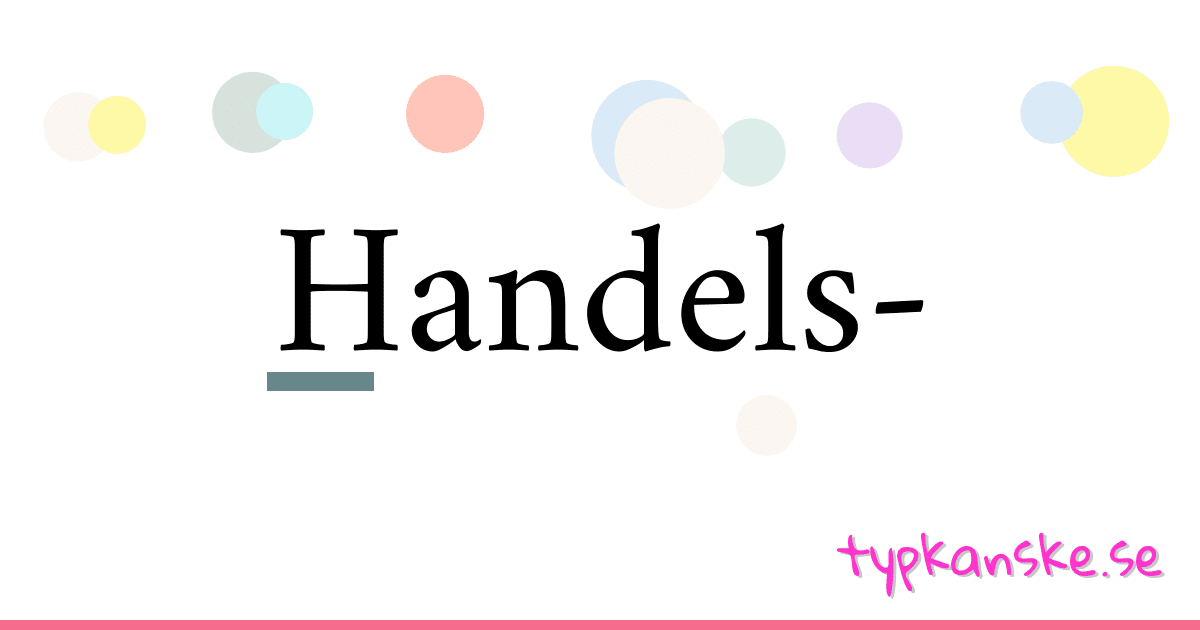 Handels- synonymer korsord betyder förklaring och användning