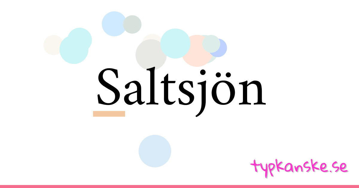 Saltsjön synonymer korsord betyder förklaring och användning