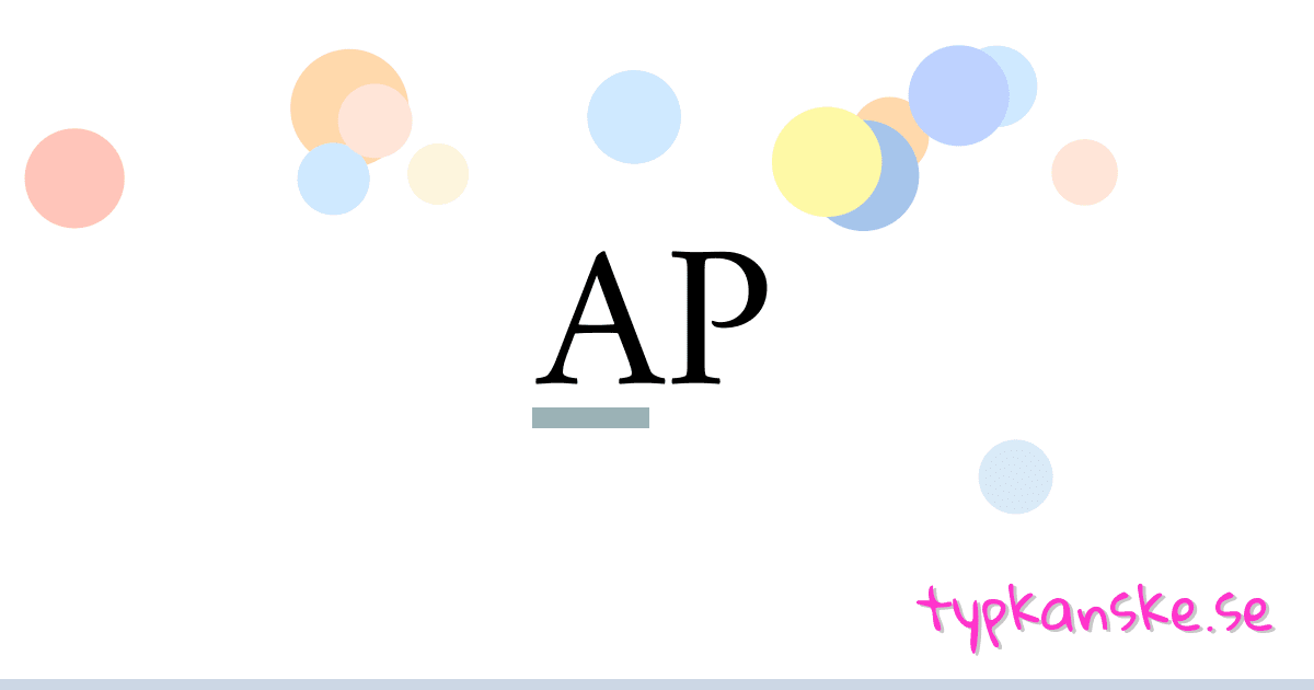 AP synonymer korsord betyder förklaring och användning