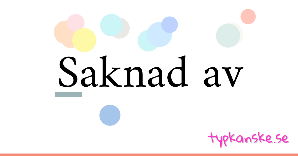 Saknad av synonymer korsord betyder förklaring och användning