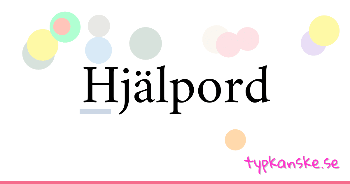 Hjälpord synonymer korsord betyder förklaring och användning