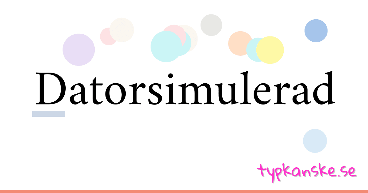 Dator­simulerad synonymer korsord betyder förklaring och användning
