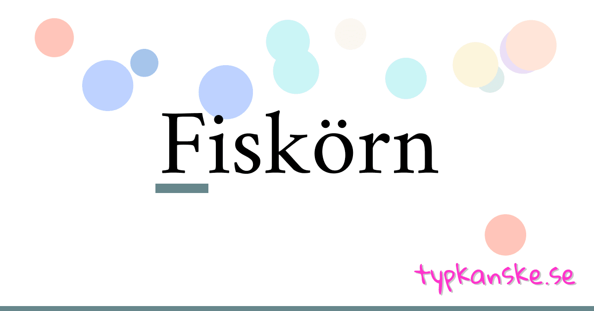 Fiskörn synonymer korsord betyder förklaring och användning