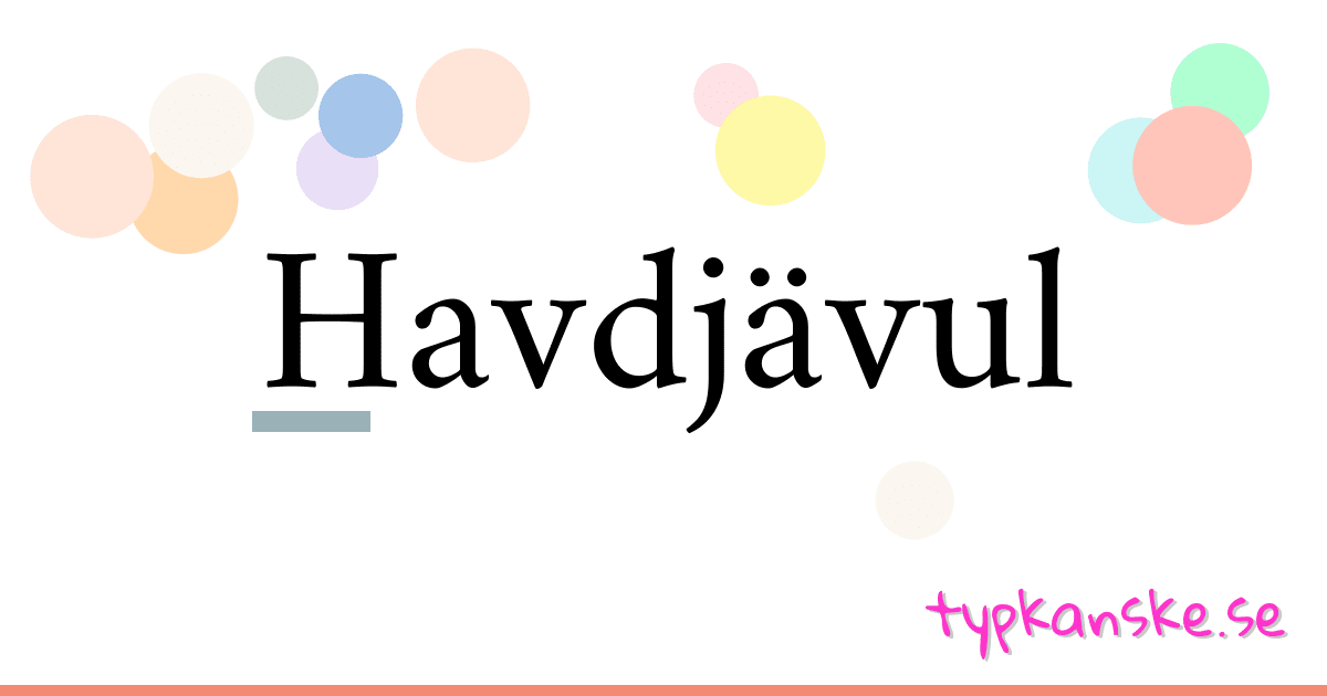 Havdjävul synonymer korsord betyder förklaring och användning