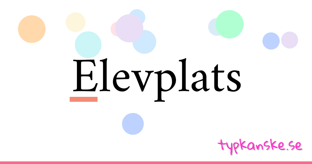 Elevplats synonymer korsord betyder förklaring och användning