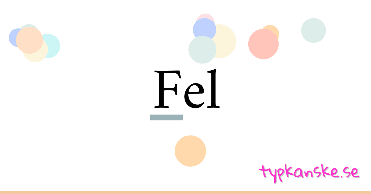 Fel synonymer korsord betyder förklaring och användning