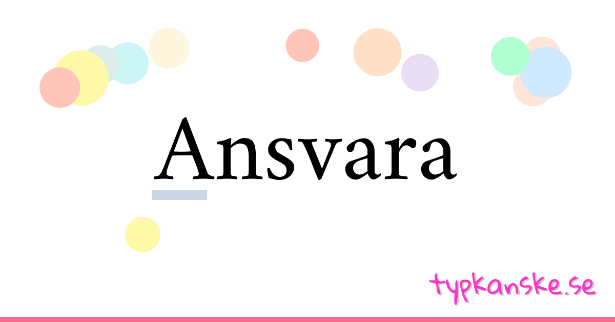 Ansvara synonymer korsord betyder förklaring och användning