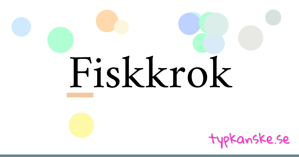 Fiskkrok synonymer korsord betyder förklaring och användning