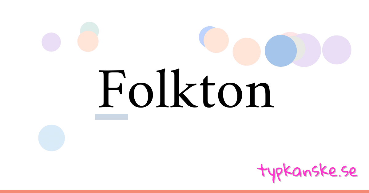 Folkton synonymer korsord betyder förklaring och användning