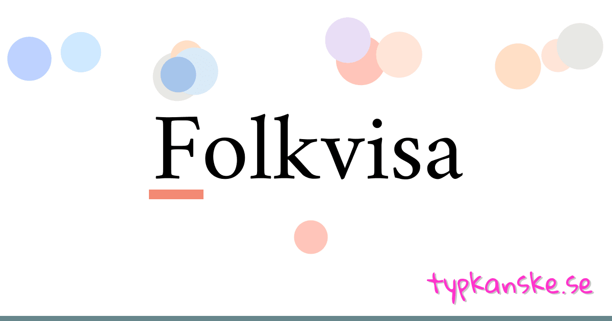 Folkvisa synonymer korsord betyder förklaring och användning