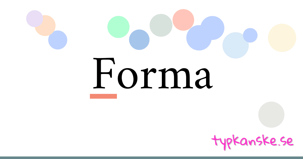 Forma synonymer korsord betyder förklaring och användning