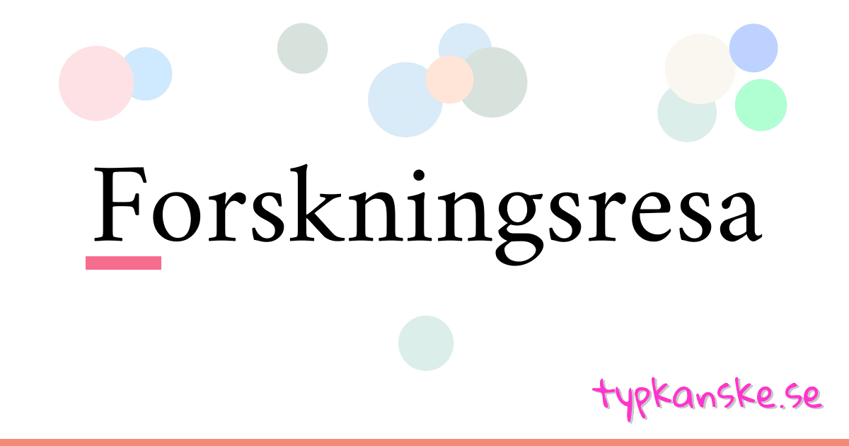 Forskningsresa synonymer korsord betyder förklaring och användning