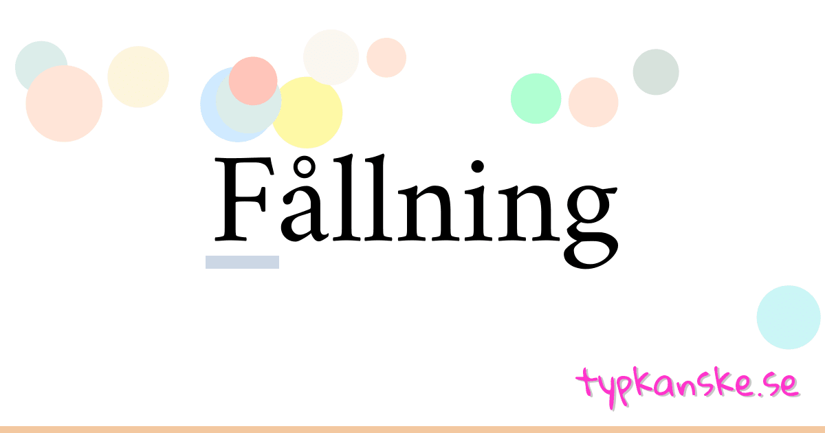 Fållning synonymer korsord betyder förklaring och användning