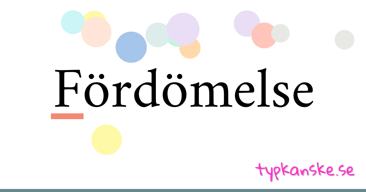 Fördömelse synonymer korsord betyder förklaring och användning
