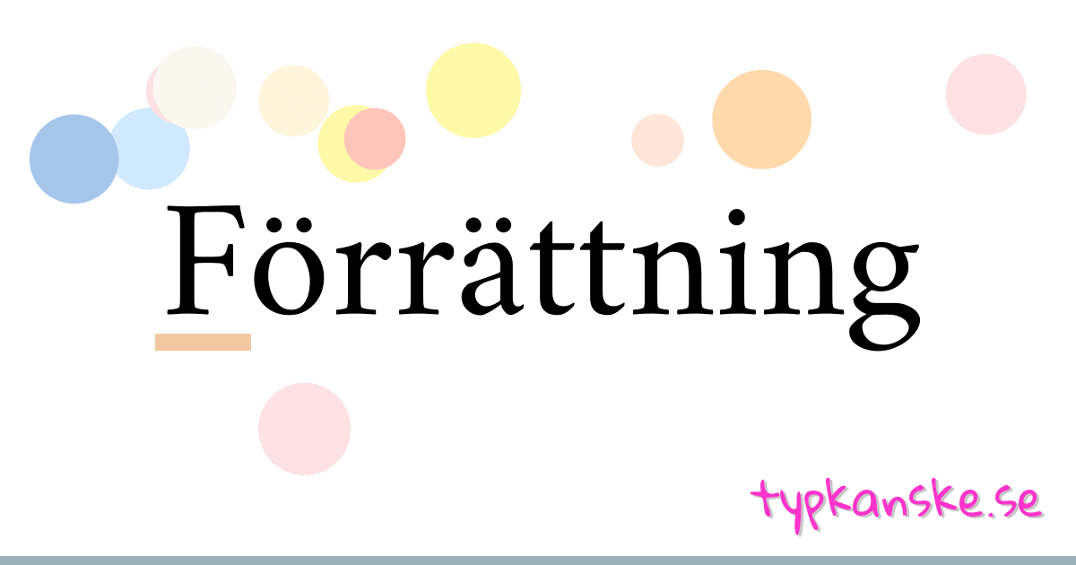 Förrättning synonymer korsord betyder förklaring och användning