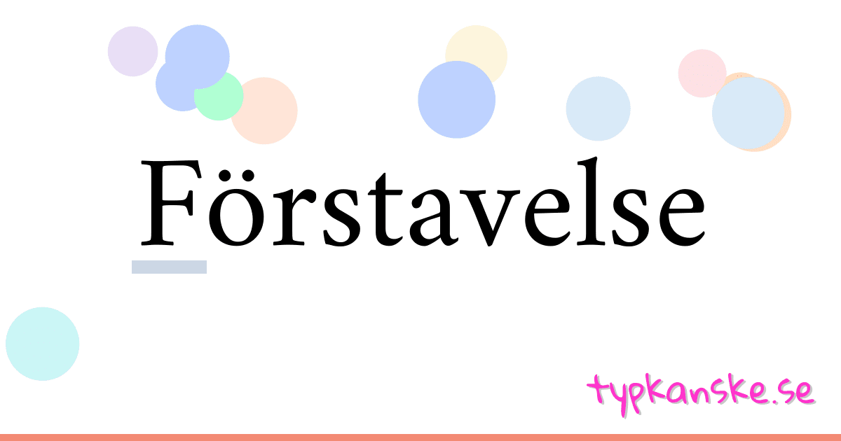 Förstavelse synonymer korsord betyder förklaring och användning