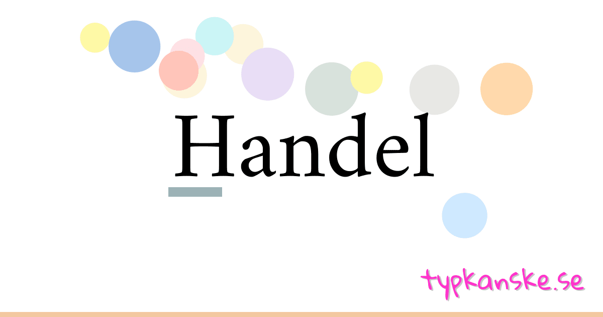 Handel synonymer korsord betyder förklaring och användning