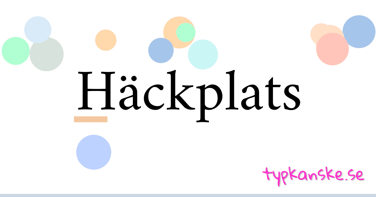 Häckplats synonymer korsord betyder förklaring och användning