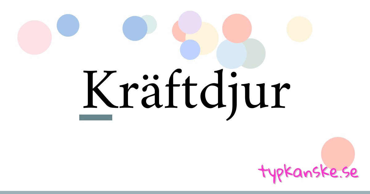 Kräftdjur synonymer korsord betyder förklaring och användning