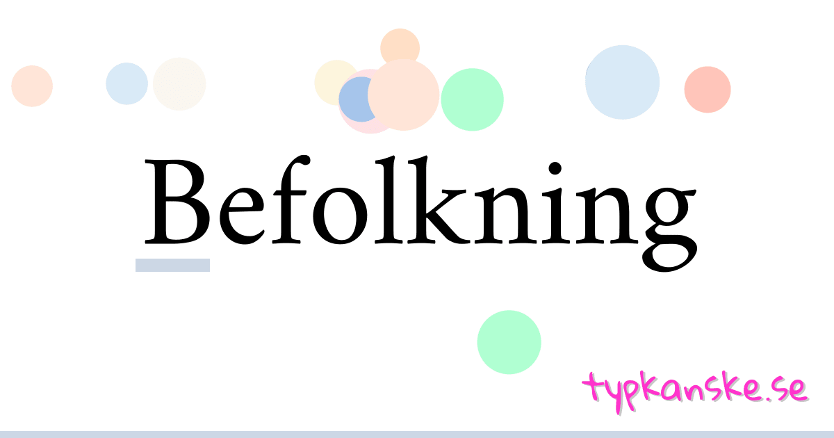 Befolkning synonymer korsord betyder förklaring och användning