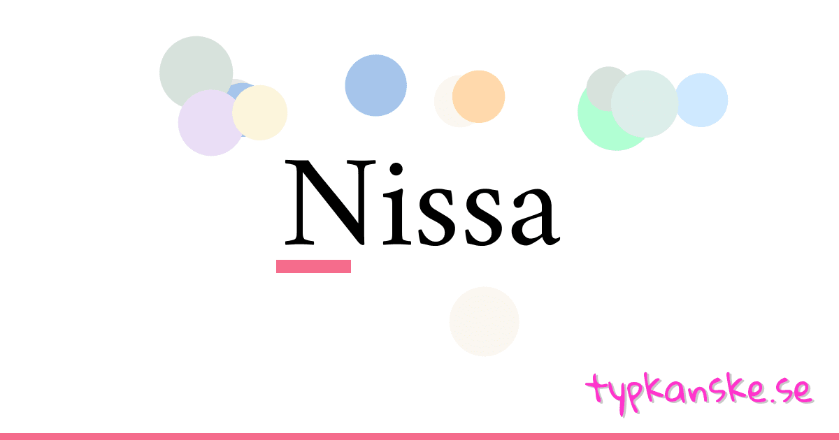 Nissa synonymer korsord betyder förklaring och användning