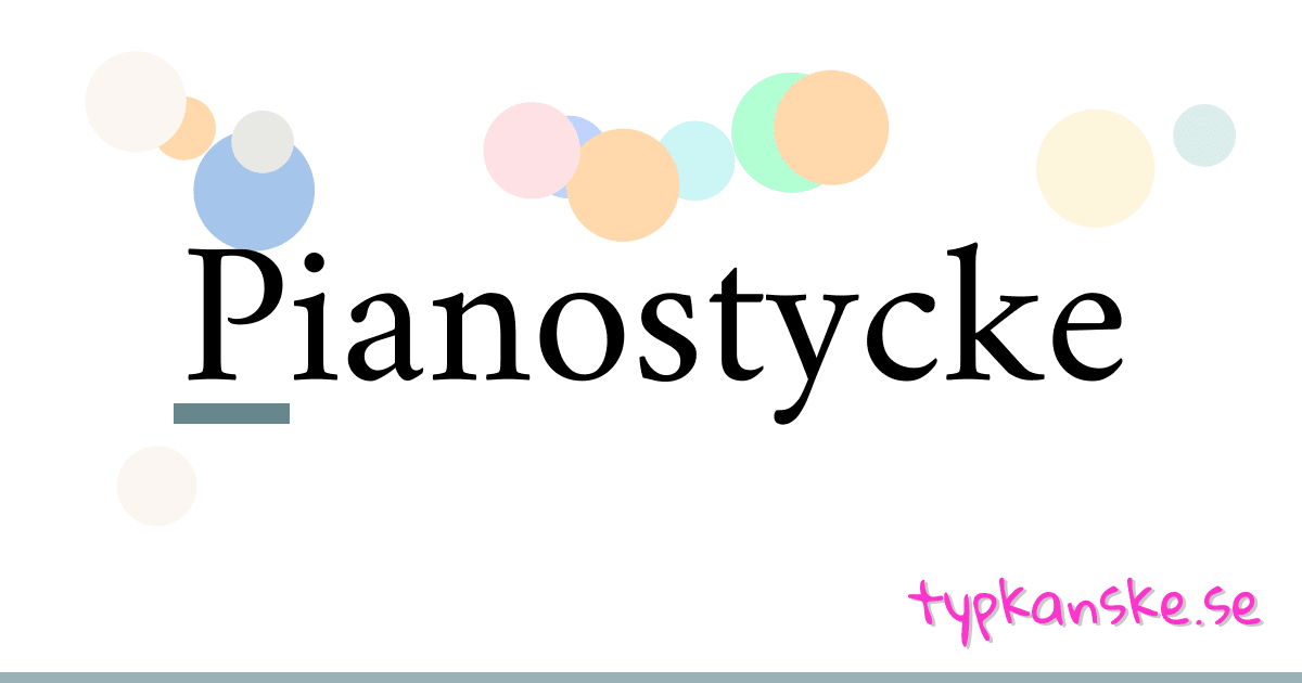 Pianostycke synonymer korsord betyder förklaring och användning