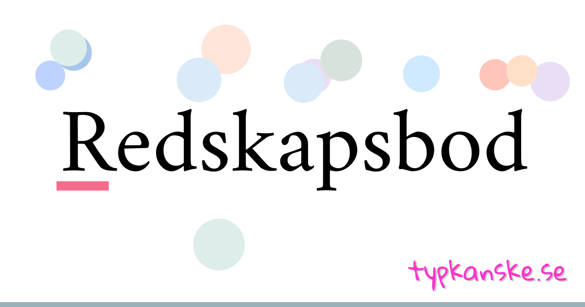 Redskapsbod synonymer korsord betyder förklaring och användning